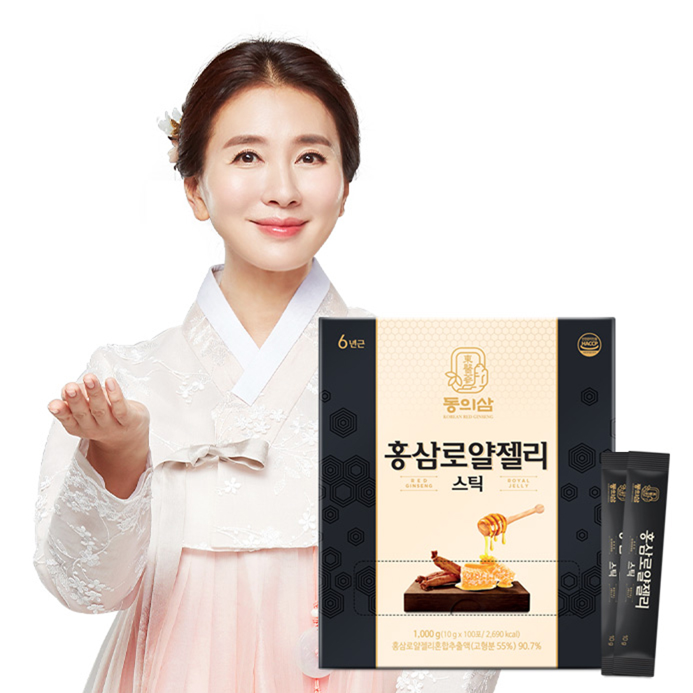 동의삼 홍삼로얄젤리스틱 100포 선물세트 쇼핑백포함