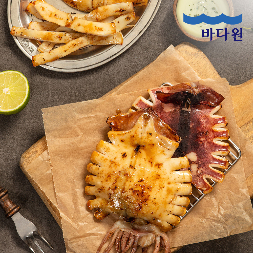 [바다원] 국내산 촉촉한 피데기 반건조 오징어 5미(500g)/10미( 1kg)