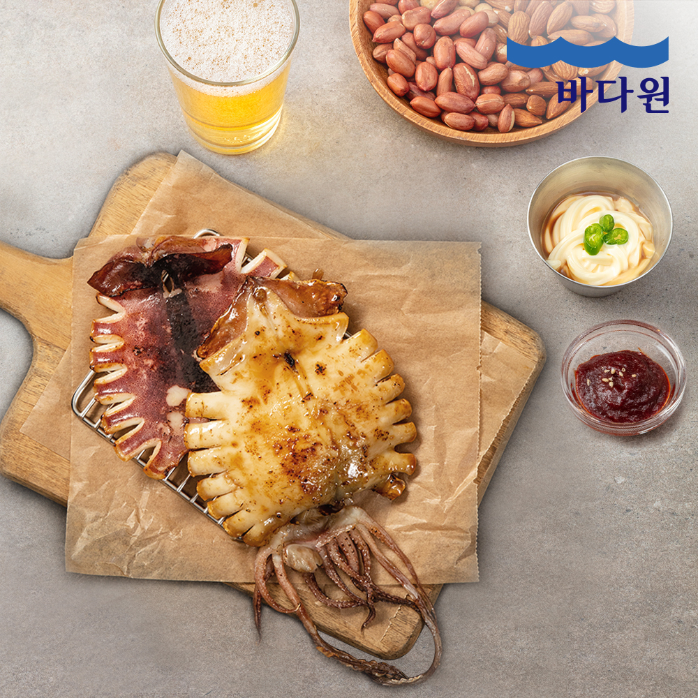 [바다원] 동해안 피데기 반건조 오징어 5미(600g)/10미(1.2kg)