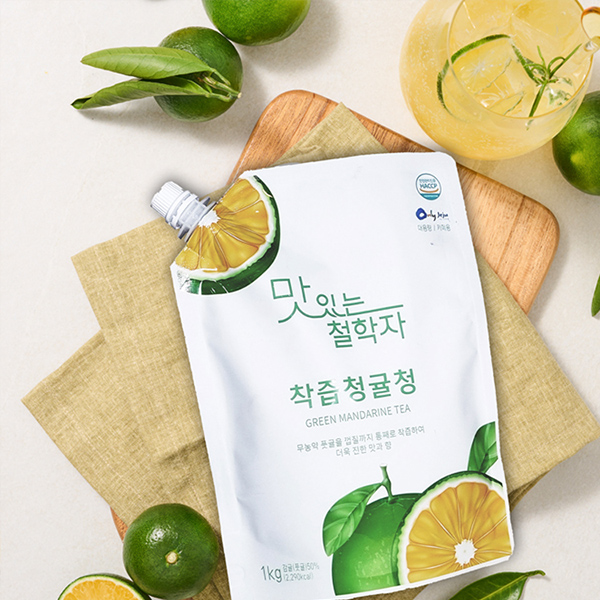 맛있는 철학자 제주 청귤청 1kg (무농약 청귤 50% 함유)