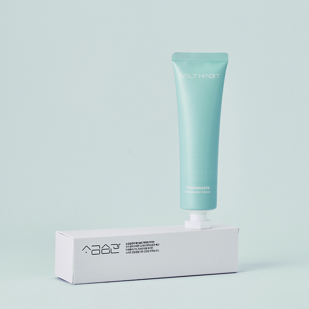소금습관 합성 계면활성제없는 천일염 천연 치약 120g