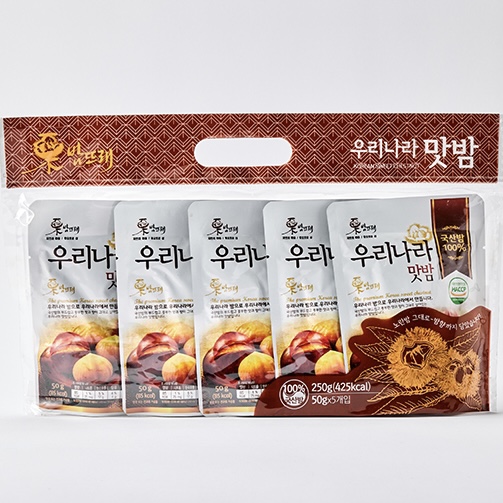 [묶음할인] 우리나라 맛밤 번들팩 (50g x 5봉)