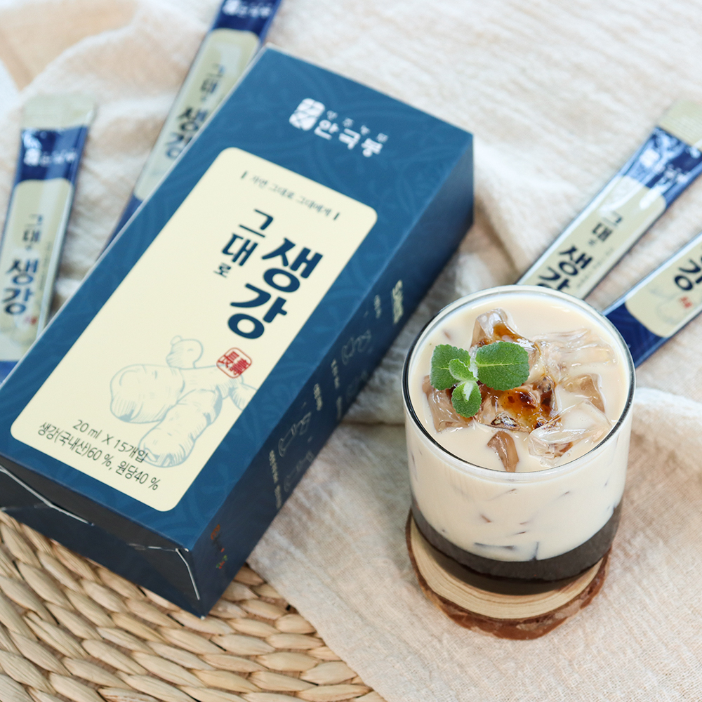 (흙사랑)그대로 생강 청 스틱 20ml 15개입