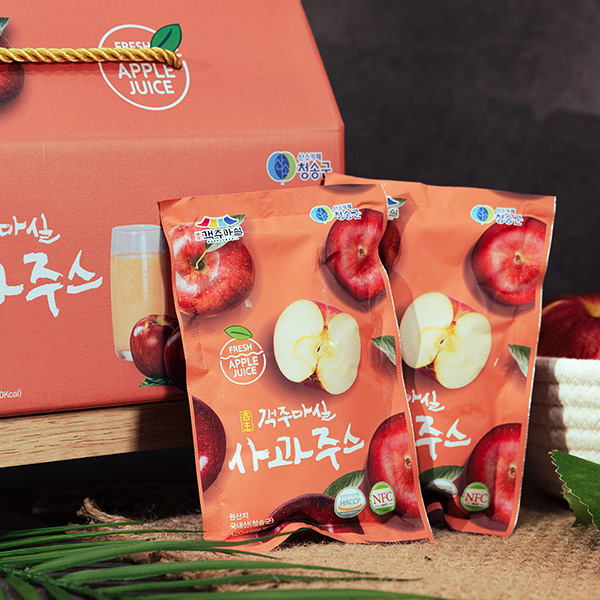 청송 정품사과 100% 생사과주스 1BOX(120ml*20ea)