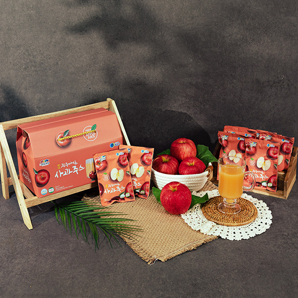 청송 정품사과 100% 생사과주스 1BOX(120ml*20ea) 대표이미지 섬네일
