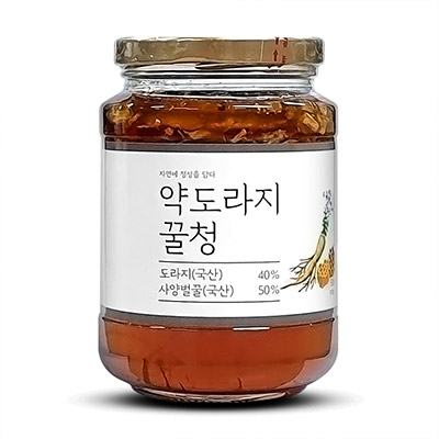 이고장식품 원물 그대로 꿀청 500g 생강차 생강청 약도라지 도라지청 도라지차