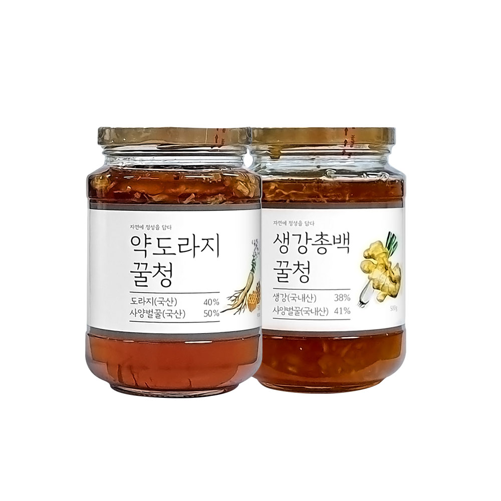 이고장식품 원물 그대로 꿀청 500g 생강차 생강청 약도라지 도라지청 도라지차 대표이미지 섬네일