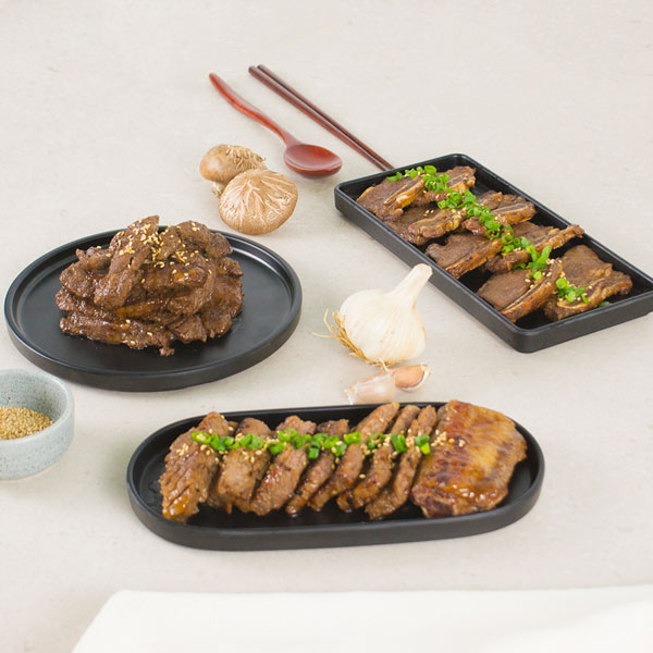 [강고집] 미국산 프라임등급 양념 LA갈비/소갈비/안창살 골라담기