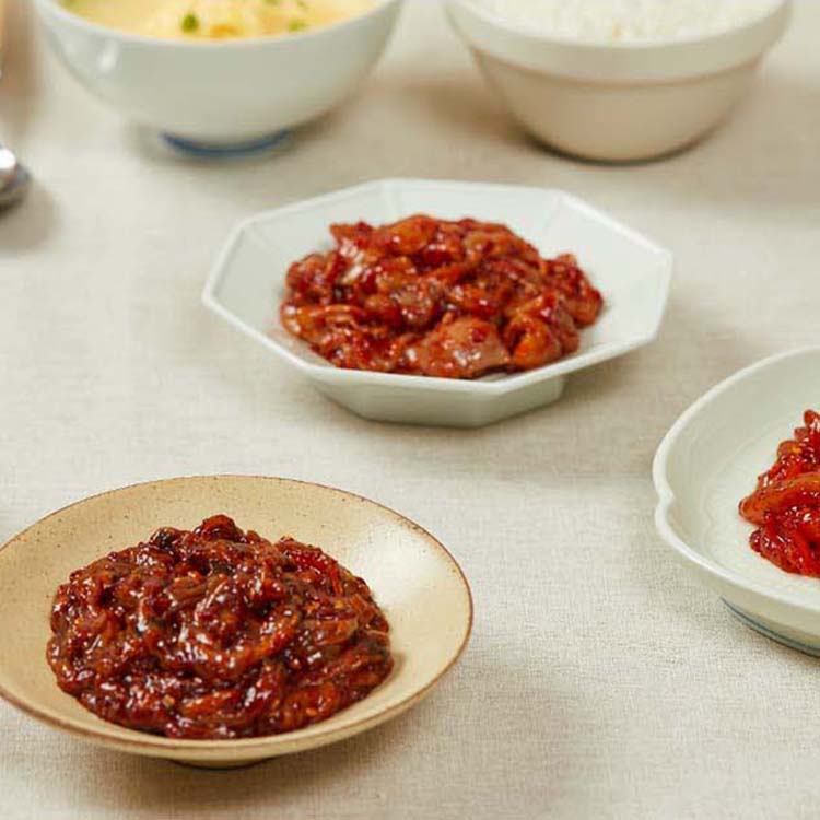 한성마트 밥도둑 젓갈 150g  3팩 모음전. 창란 가리비 낙지 오징어 청어알 젓갈