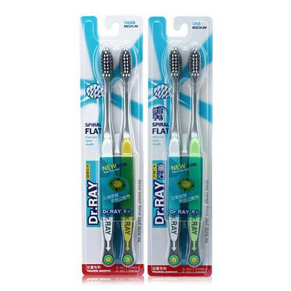 닥터레이 스파이럴 플랫 칫솔 치과용칫솔 힘있는모