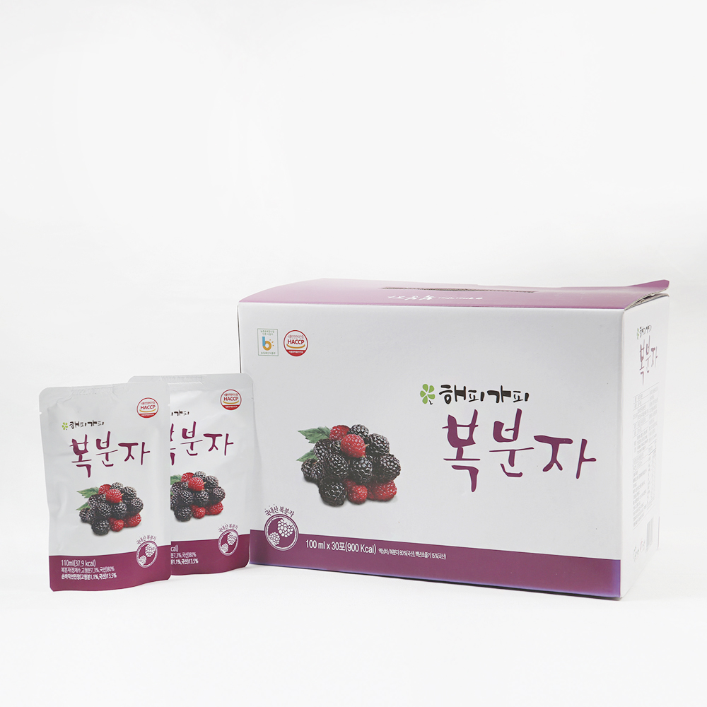 윤선애선인장 해피가피 복분자(110ml*12포/30포) 대표이미지 섬네일