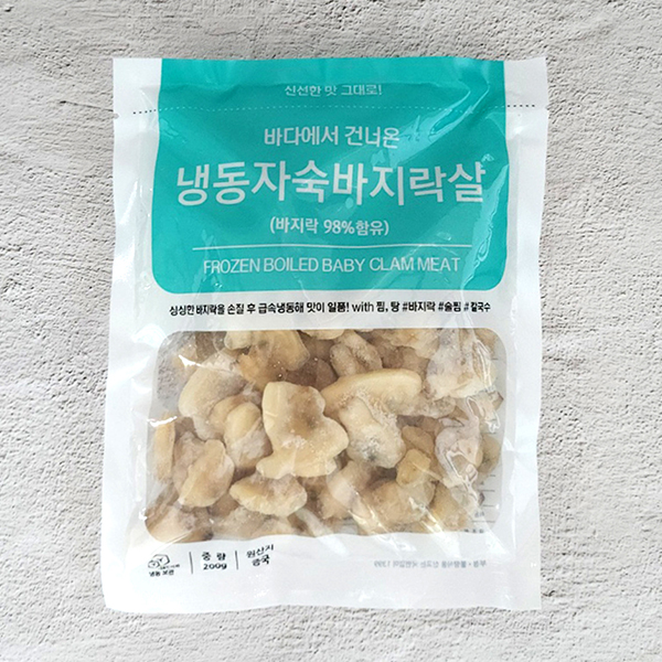 냉동 자숙바지락살 200gx2팩