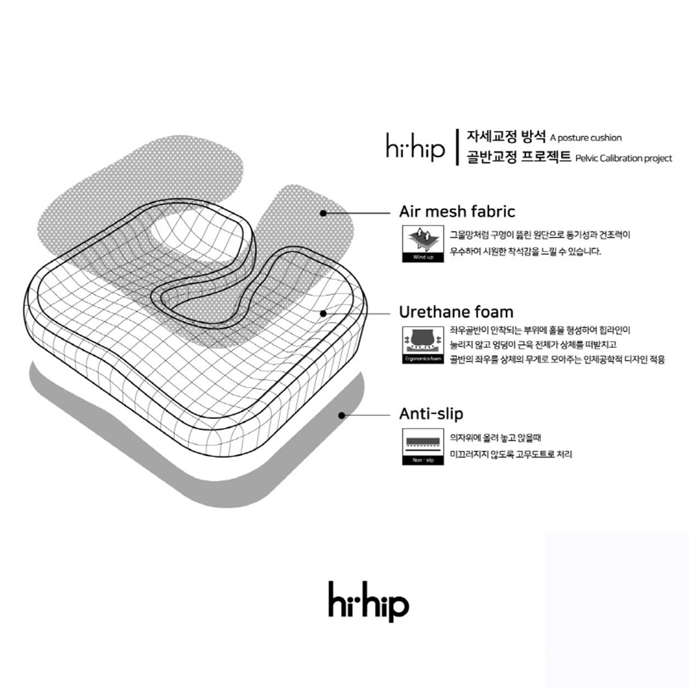 하이힙 자세교정방석 