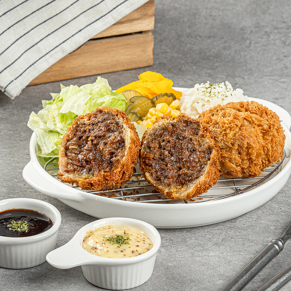 푸르맘 소소볼카츠 750g (75g x 10ea) 소고기 함박볼카츠 멘치카츠 