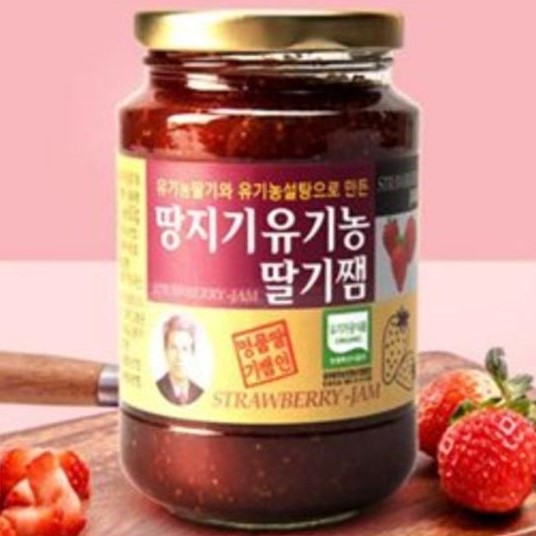 땅지기 유기농 딸기잼 1.2kg (600g*2병) 대표이미지 섬네일