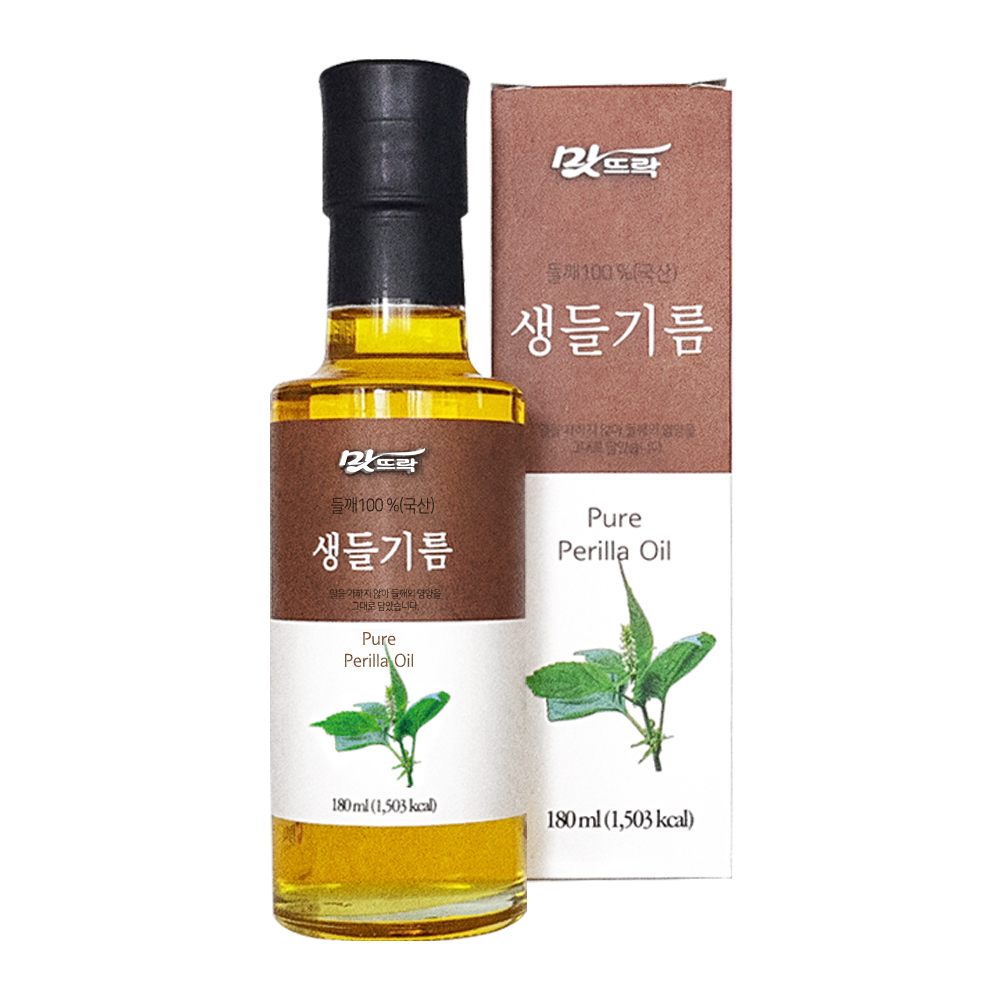 맛뜨락 100% 국산 생들기름 180ml