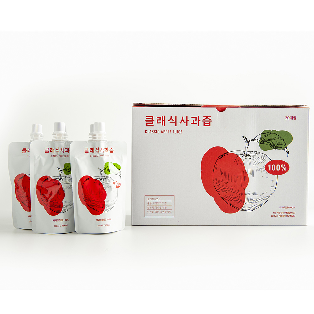 클래식 사과즙 100ml 20개입/40개입