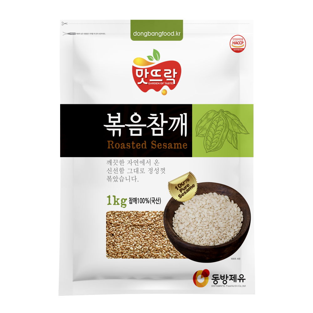 맛뜨락 국산 볶음참깨 1kg