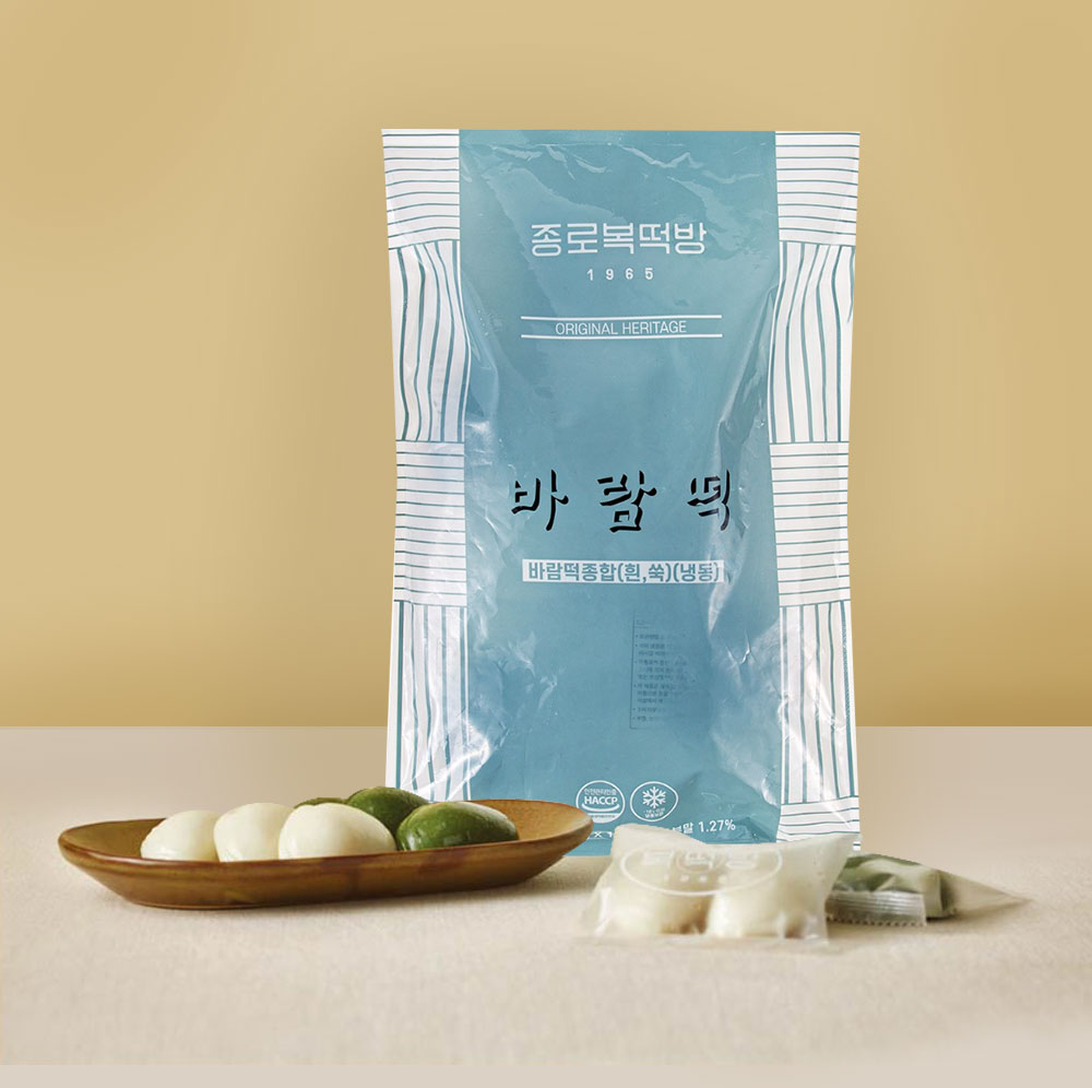 종로복떡방 모듬바람떡(흰,쑥)400g (40gx10개입)