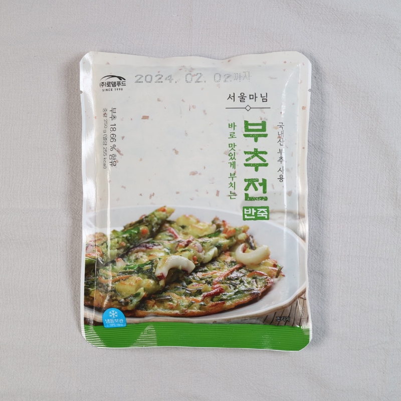간편하게 먹는 바삭한 부침개 반죽 250g 골라담기 부추 김치 단호박 감자 호박