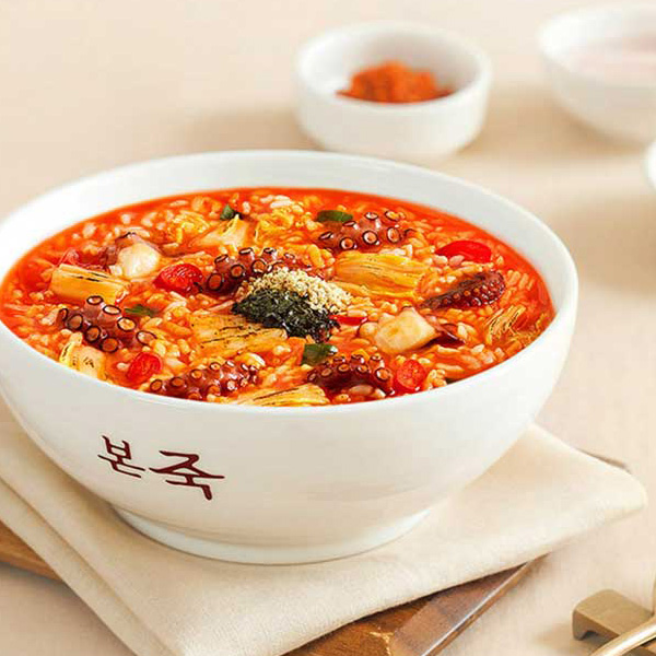 본죽 화끈짬뽕죽 파우치 330g (5/10개)
