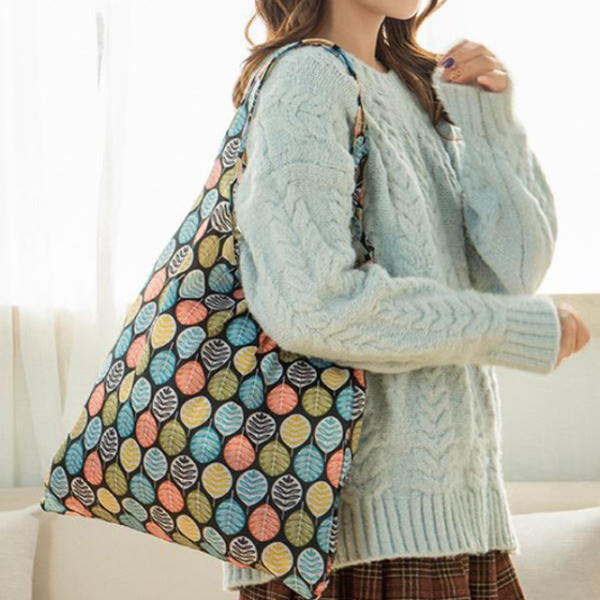 휴대용 접이식 시장 장바구니 답례품 판촉 가방