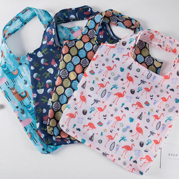 휴대용 접이식 시장 장바구니 답례품 판촉 가방