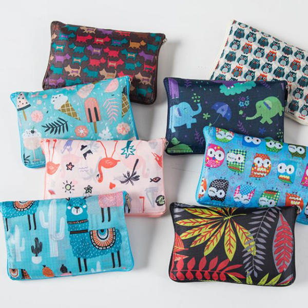 휴대용 접이식 시장 장바구니 답례품 판촉 가방