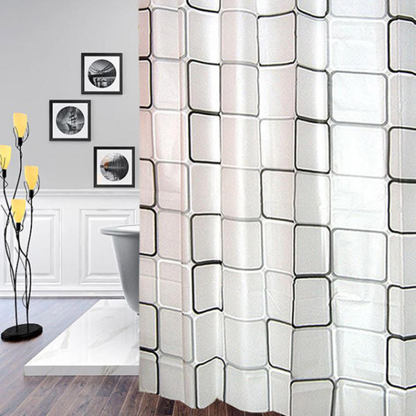 투명 3d peva 패브릭 방수 화장실 욕조 욕실 샤워 커튼 봉 샤워커튼