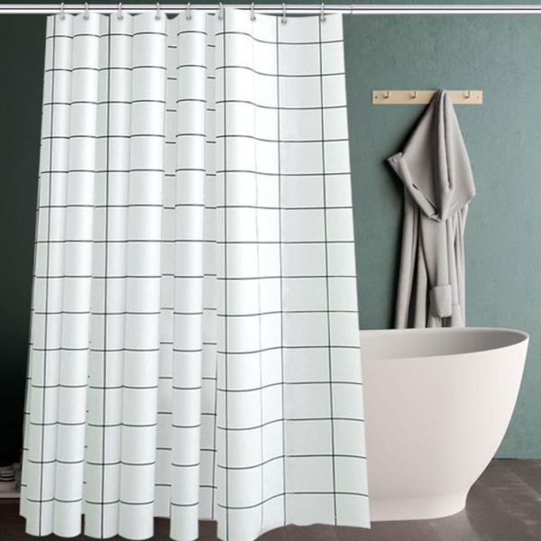 투명 3d peva 패브릭 방수 화장실 욕조 욕실 샤워 커튼 봉 샤워커튼