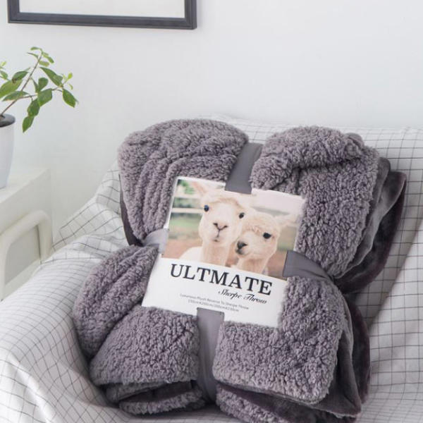 겨울 극세사 양털 밍크 무릎 담요 블랭킷 학생 비행기 캠핑