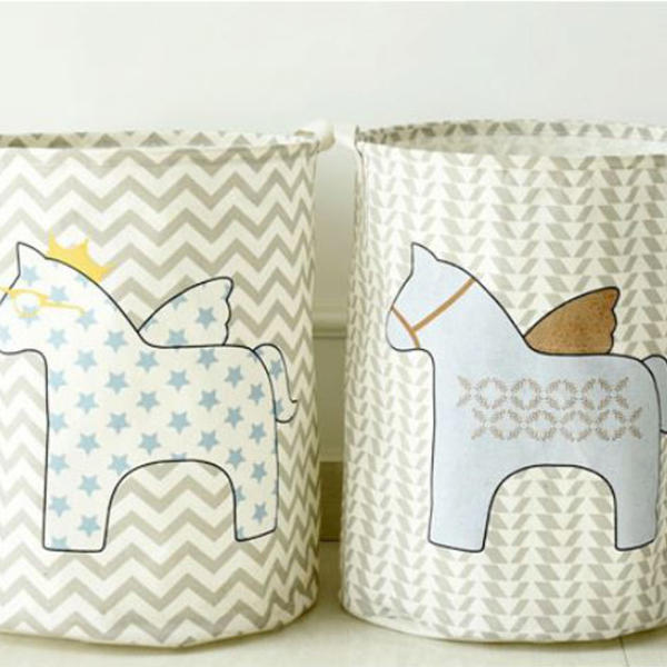 북유럽 패브릭 빨래 세탁 수납 장난감 정리함 바구니