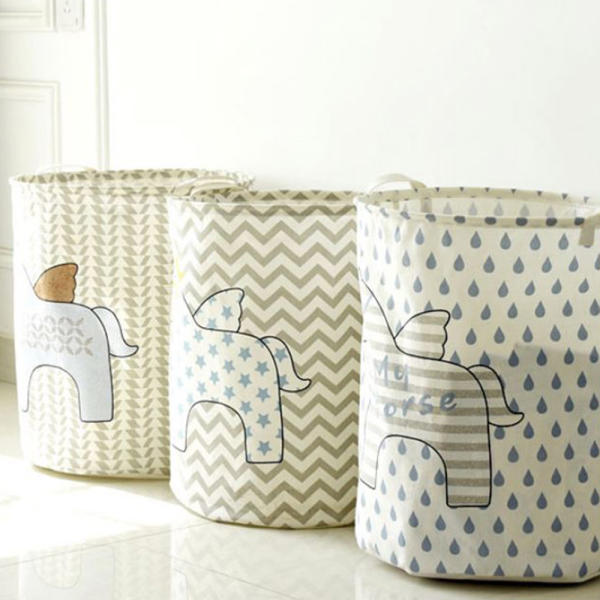 북유럽 패브릭 빨래 세탁 수납 장난감 정리함 바구니