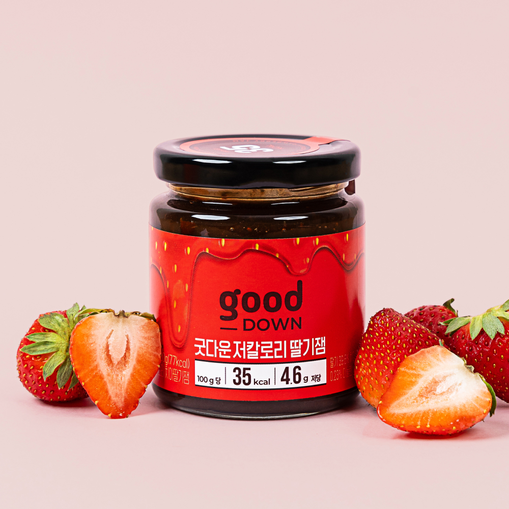그림의빵 굿다운 1/9 저칼로리 저당 치아딸기잼, 2병 (220gX2병)