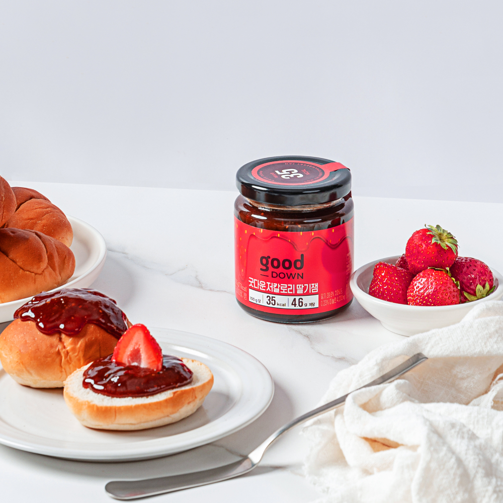 그림의빵 굿다운 1/9 저칼로리 저당 치아딸기잼, 2병 (220gX2병)