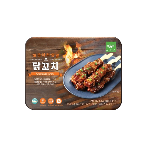 데리야끼 양념 닭꼬치 180g