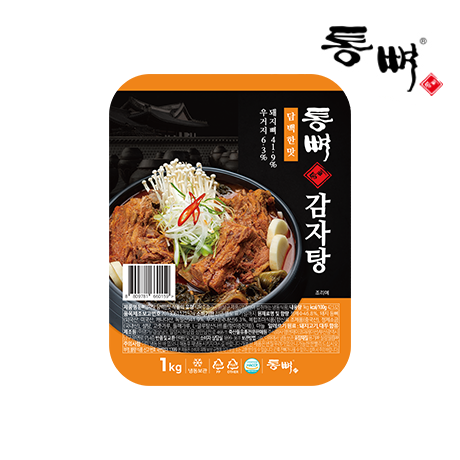 [통뼈] 전통의 맛 그대로, 감자탕 1kg x 4팩