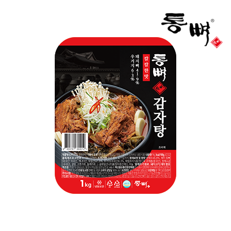 [통뼈] 전통의 맛 그대로, 감자탕 1kg x 4팩