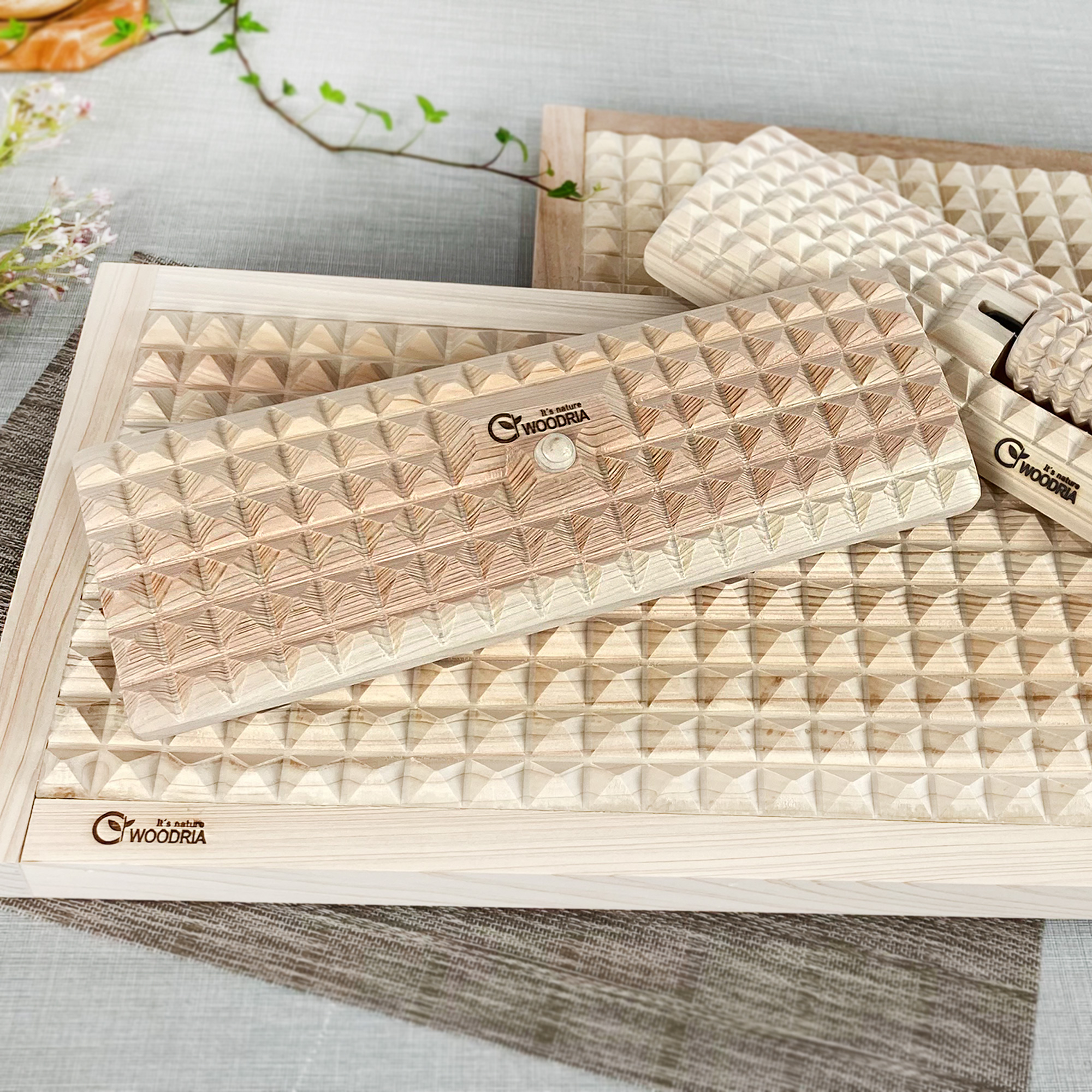 발지압판 발바닥 지압기 편백 나무 지압기