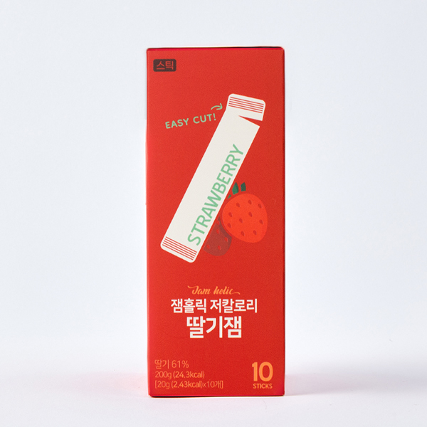 잼홀릭 저칼로리 저당 딸기스틱잼(200g/10포)