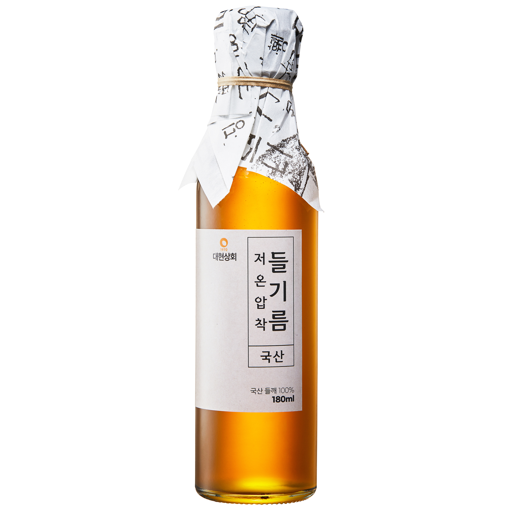 대현상회 저온압착 국산 들기름 180ml
