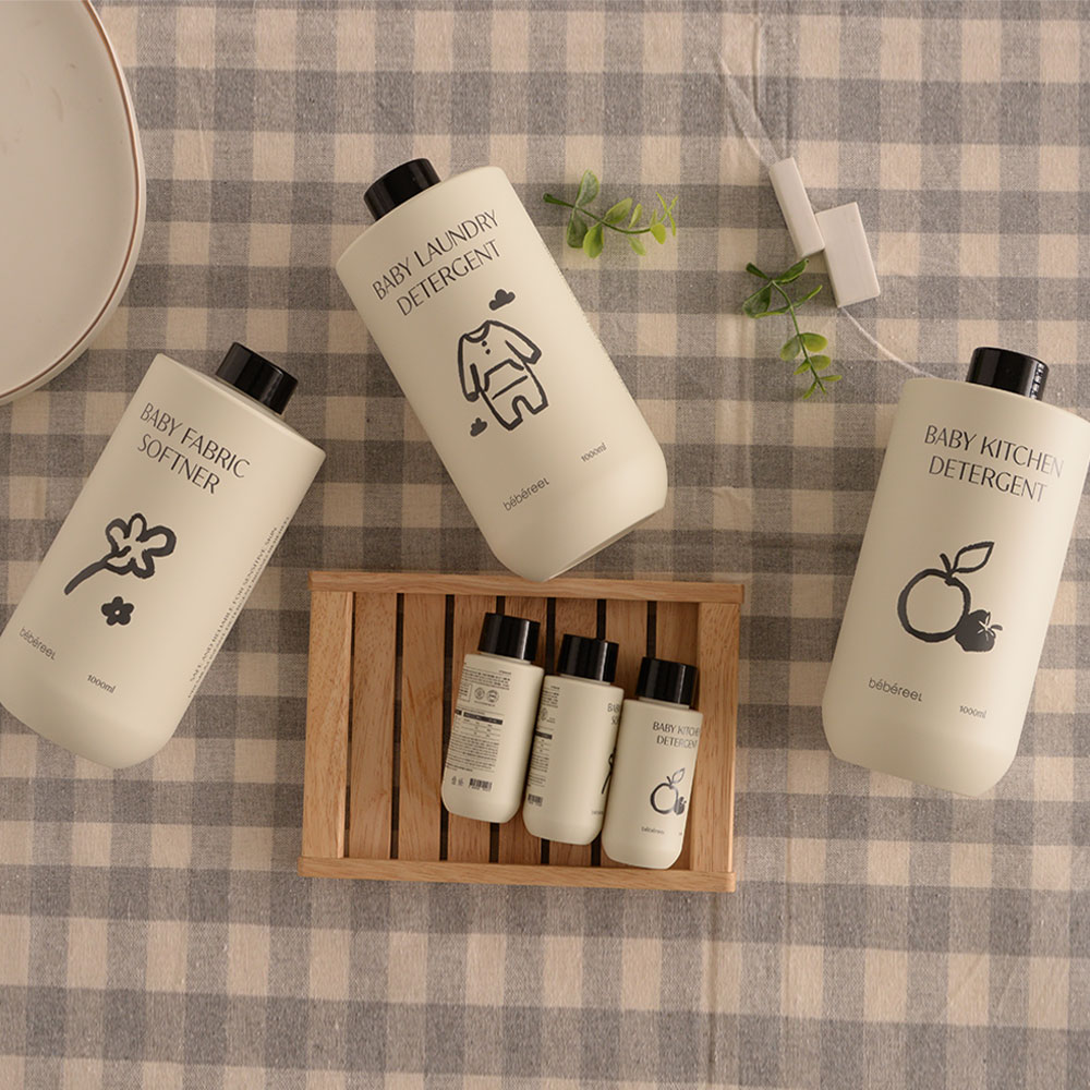 베베르엘 초보엄마패키지 세탁세제2+섬유유연제2+1종주방세제2