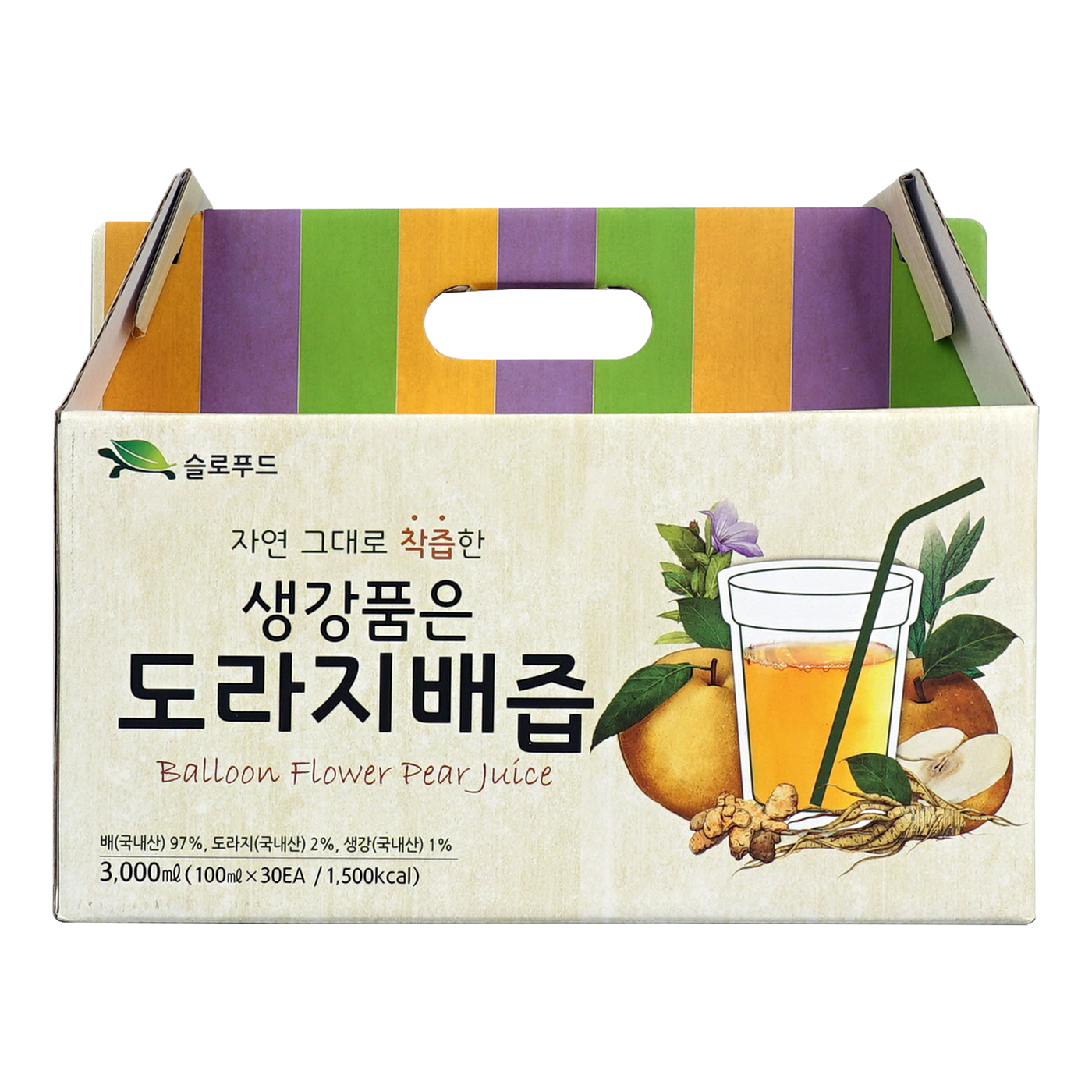 생강 품은 도라지 배즙 100ml*4박스(120포)