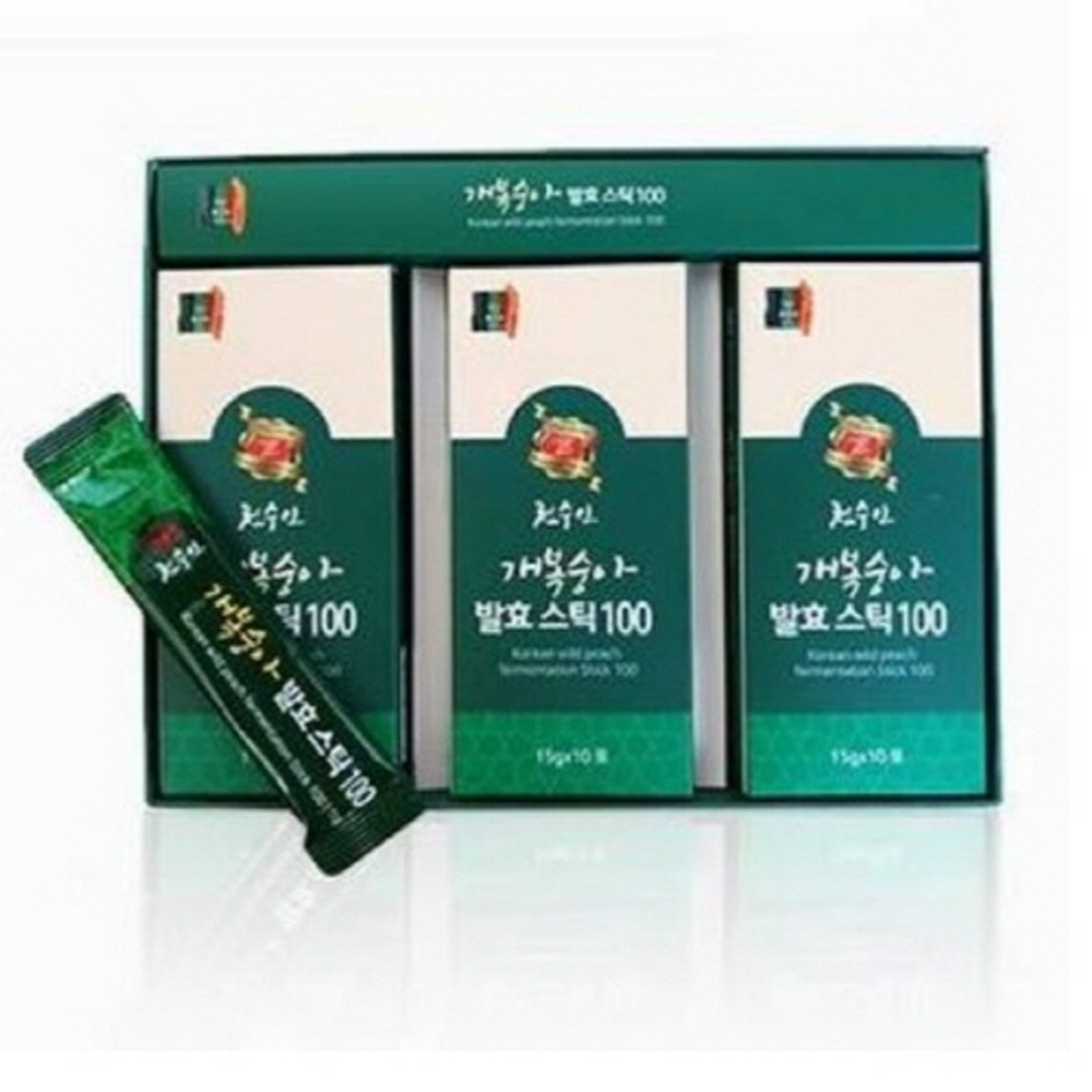천수인 야생 개복숭아 발효 엑기스 스틱