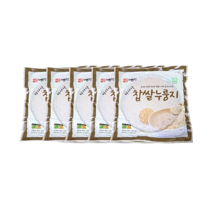 박씨네 100%찹쌀누룽지 150g 5개 대표이미지 섬네일