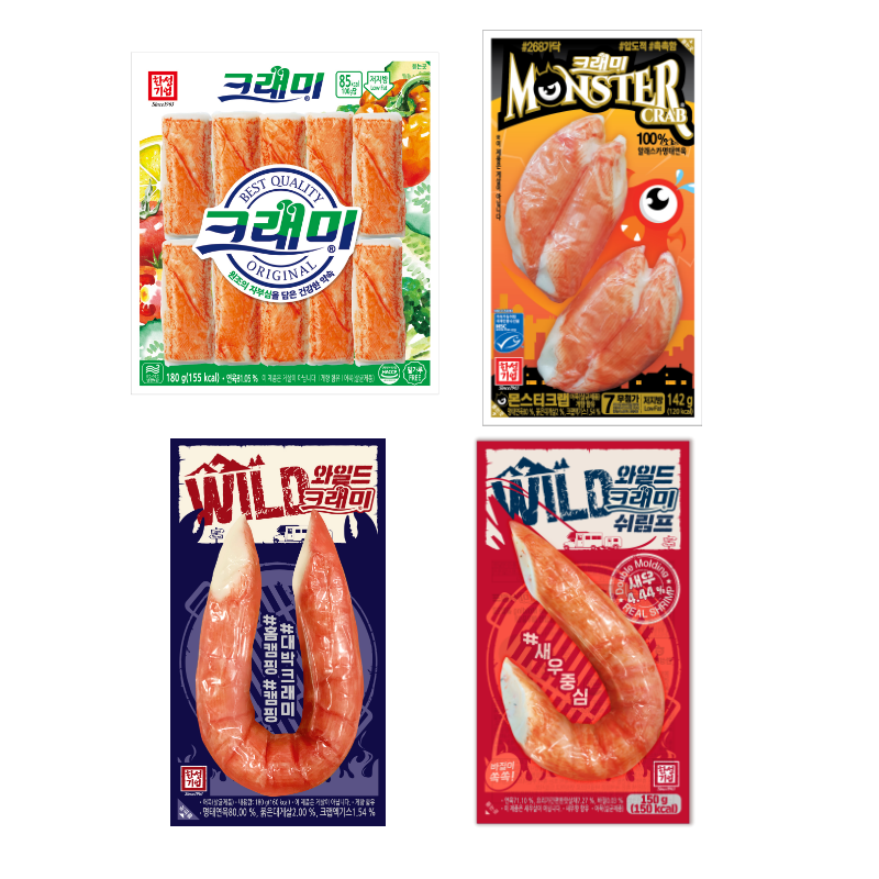 [한성기업] 크래미 4종 총 6팩