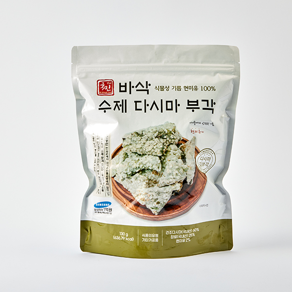 더국민 바삭 수제 다시마 부각(130g,대용량)