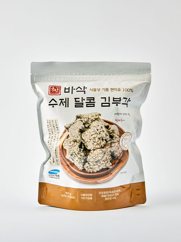 [반짝특가] 더국민 바삭 수제 달콤 김부각(150g,대용량)