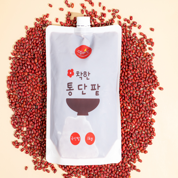 열매선 국산 저당 빙수팥 통단팥1kg