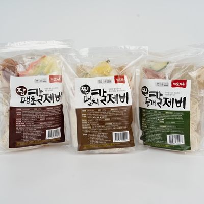 한칼 칼제비 밀키트 3가지 맛(찐멸치+땡초장+찐들깨) 대표이미지 섬네일